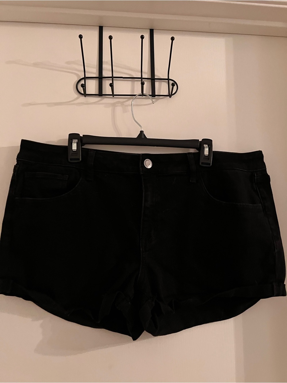 SO Black Low Rise Shortie Denim Shorts Women’s Size 20/38W